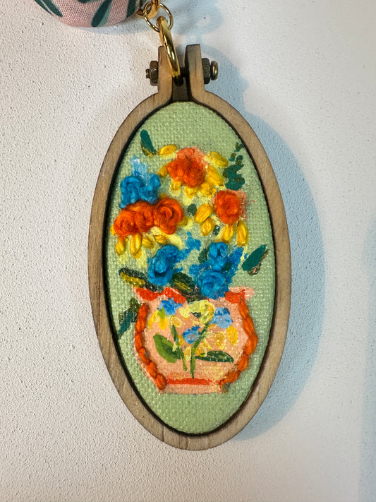 Potted Sunshine Scarf Necklace