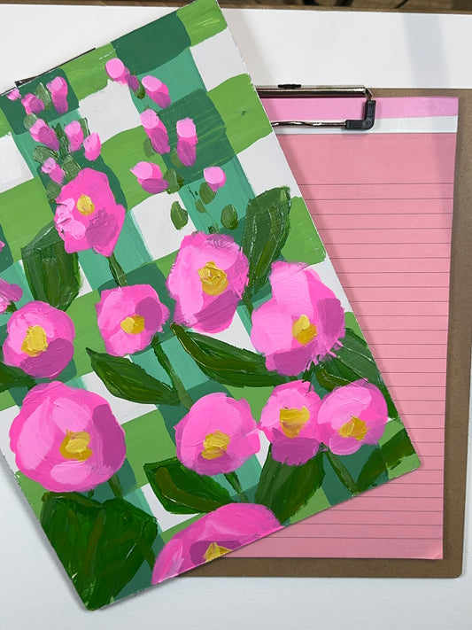 Oh Heavens to Hollyhocks (Pink Clipboard)