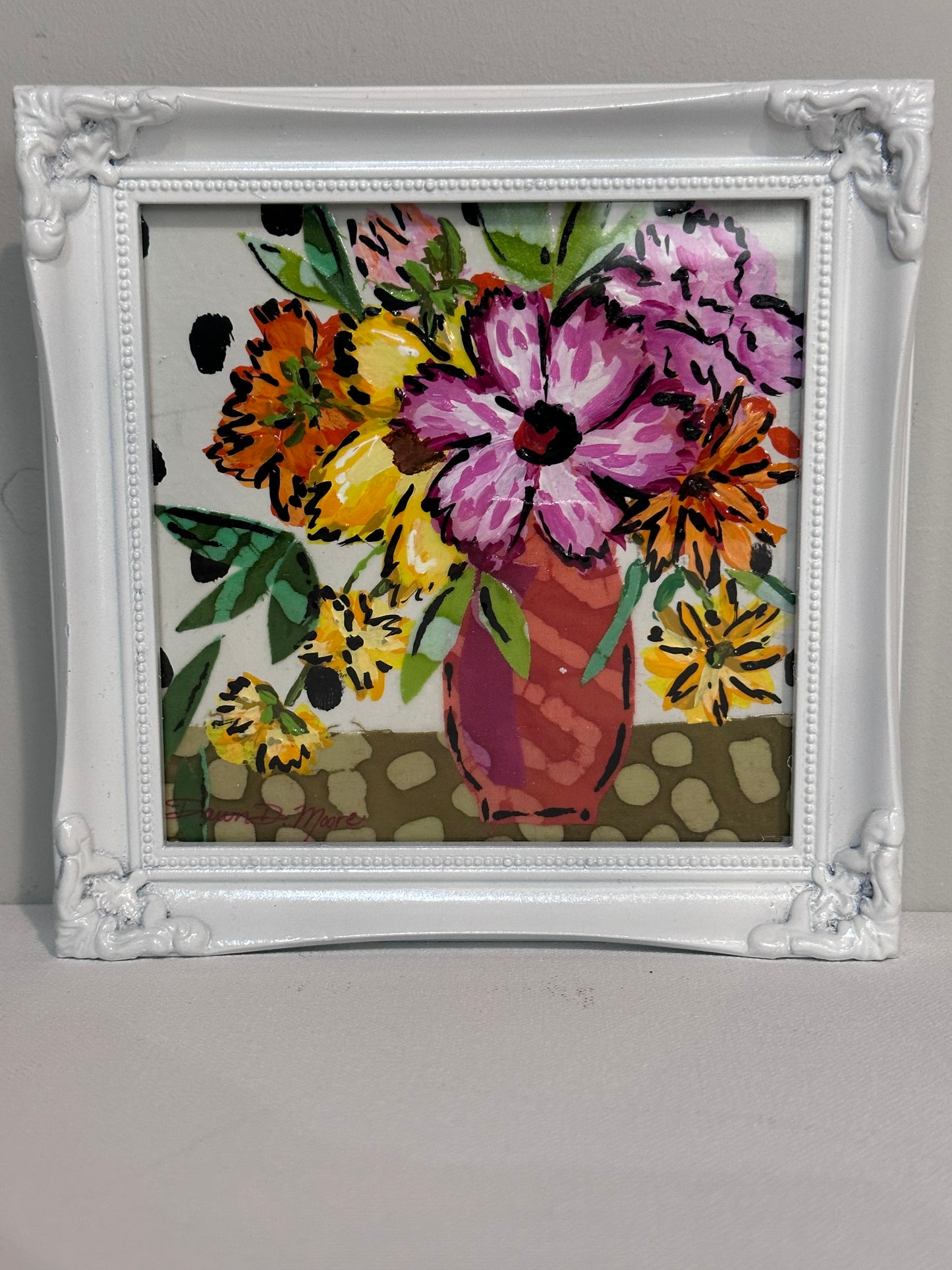 Mixed Media Floral (Little Itty-Bitty)