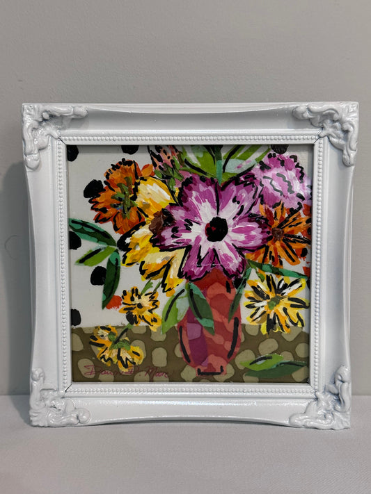 Mixed Media Floral (Little Itty-Bitty)
