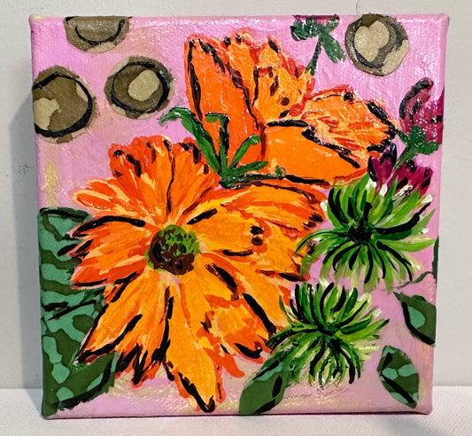 Stretched Canvas Mini Floral (Little Itty-Bitty)